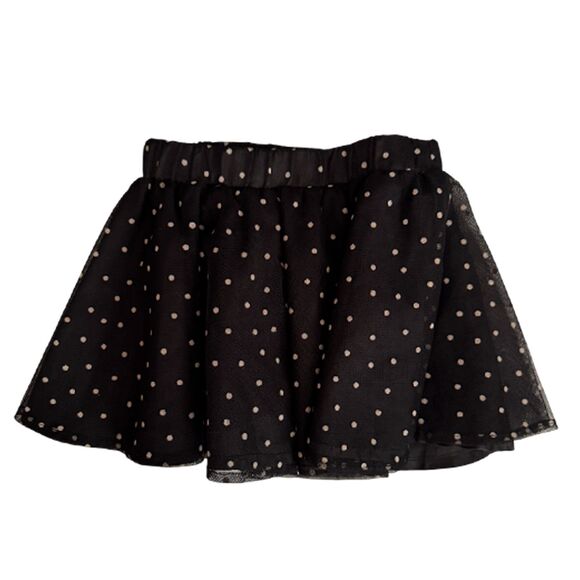 2 Pieces Art Class Black Sparkle Tutu Tule Skirt & Old Navy Polka Dot Skirt - Picture 11 of 12